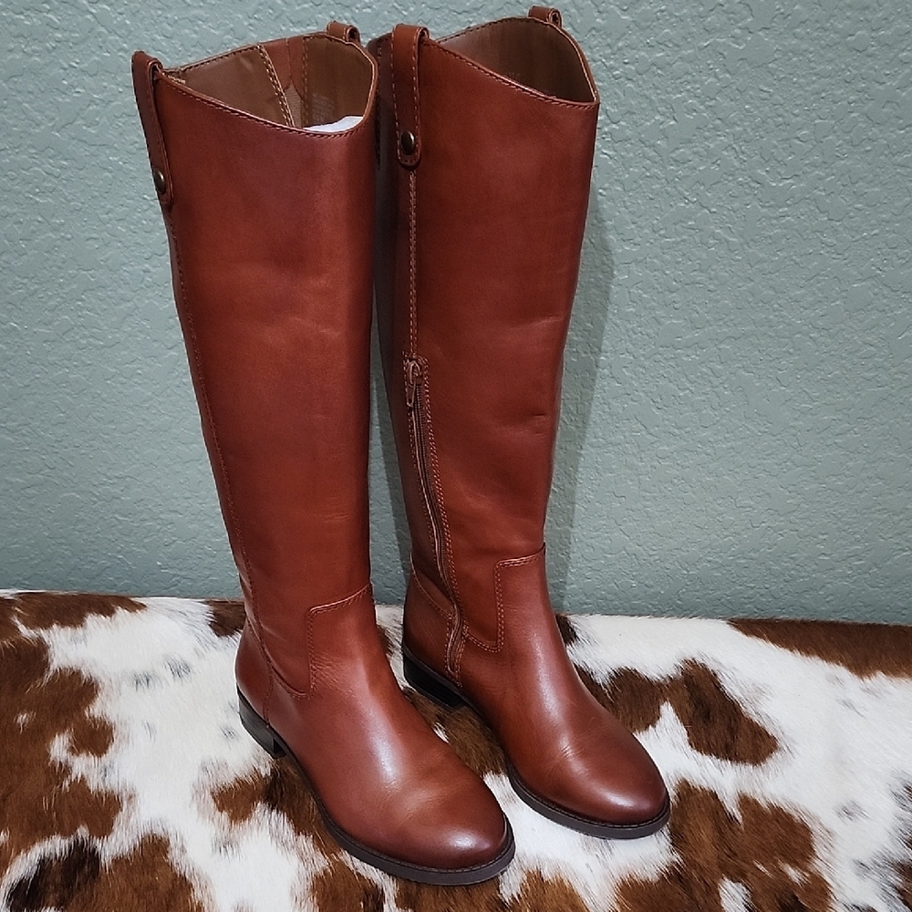 INC International Concepts Womens Tall Riding Boots Sz 6.5W